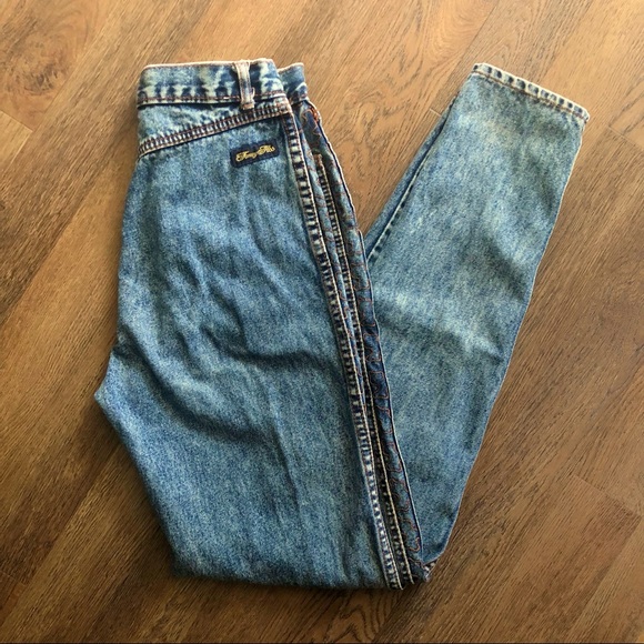 [Sold]Fancy Ass Vintage 80’s High rise Jeans - Picture 1 of 14